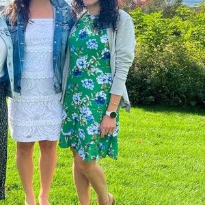 Banana Republic Green floral dress